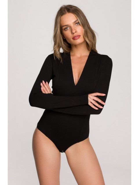 Body Z Dekoltem Czarne