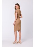 S336 Sukienka ołówkowa z paskiem