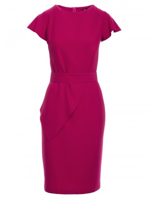 S336 Sukienka ołówkowa z paskiem