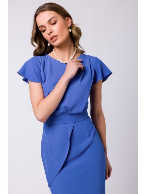 S336 Sukienka ołówkowa z paskiem