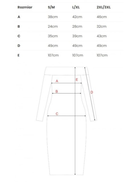 Sukienka z dekoltem opadającym na ramiona