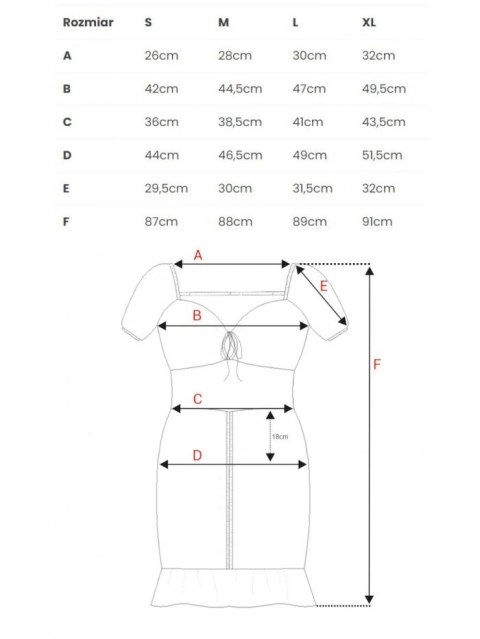Sukienka mini z wiązaniem w dekolcie
