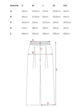 Spodnie Wiskozowe Z Zakładką Czerwone