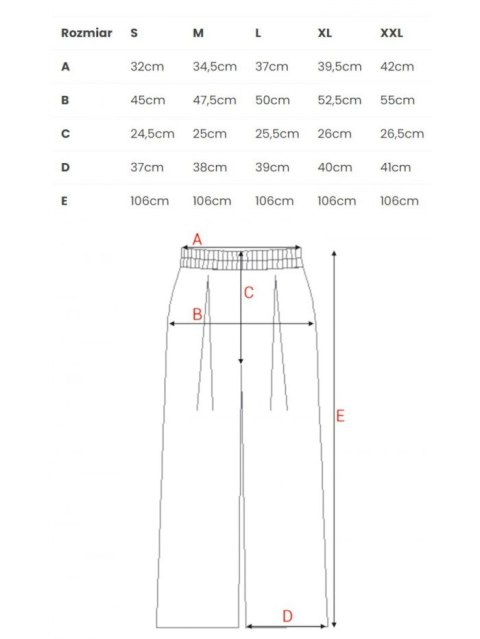 Spodnie Wiskozowe Z Zakładką Czerwone