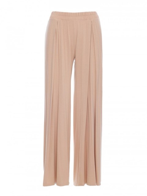 Spodnie Wiskozowe Z Zakładką Czerwone