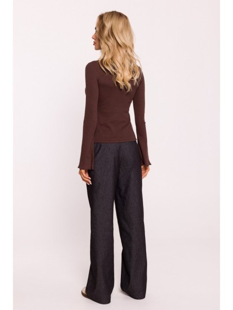 Bluzka Z Długimi Poszerzonymi Rękawami