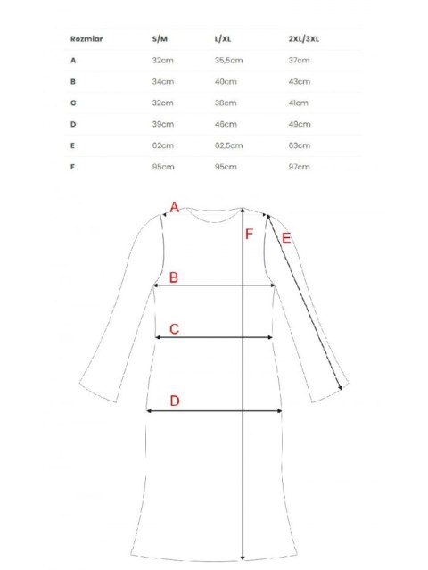 Sukienka prążkowana z poszerzonymi rękawami