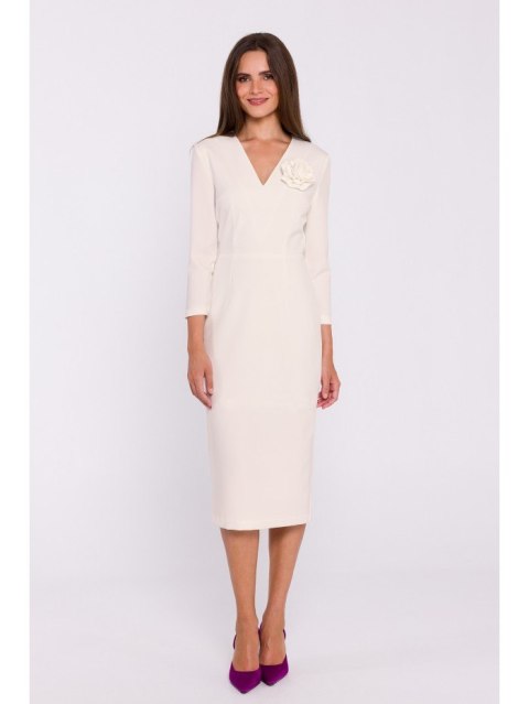 Sukienka midi z kwiatkiem