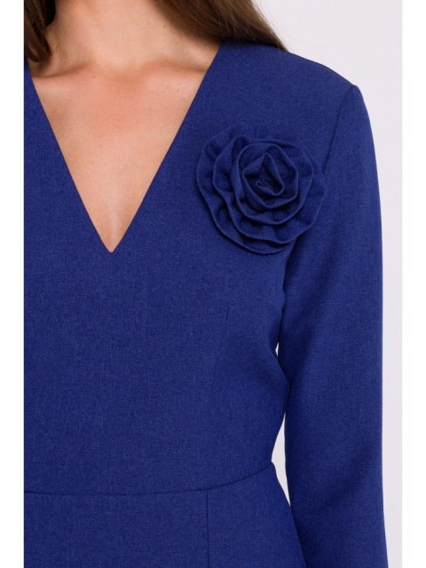 Sukienka midi z kwiatkiem