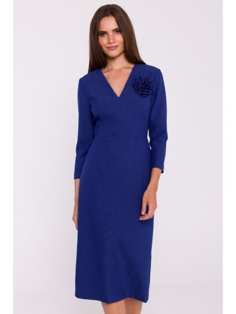 Sukienka midi z kwiatkiem