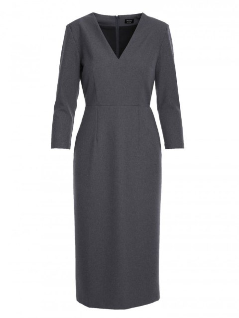 Sukienka midi z kwiatkiem