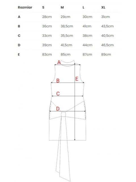Sukienka mini z wiązanymi szarfami