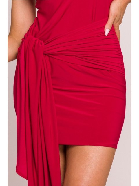 Sukienka mini z wiązanymi szarfami