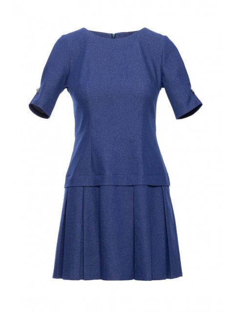 Sukienka z plisowanym dołem