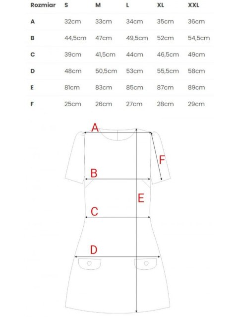 Mini sukienka trapezowa