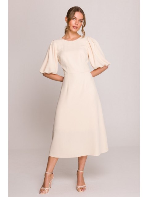 Sukienka z bufiastymi rękawami