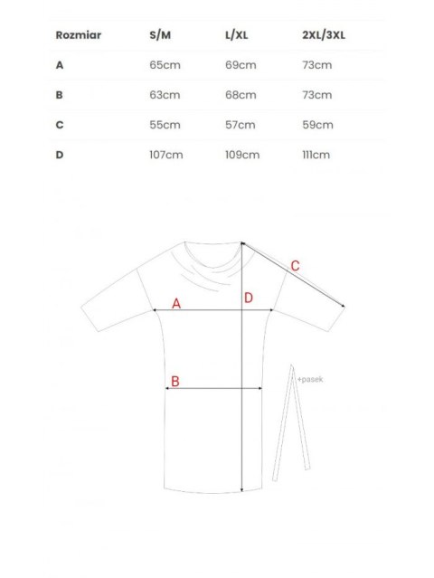 S403 Sukienka oversize z modalu