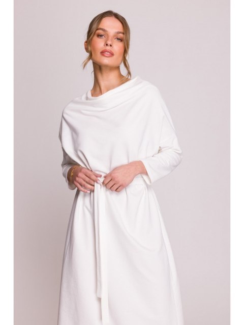 S403 Sukienka oversize z modalu