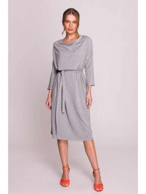 S403 Sukienka oversize z modalu