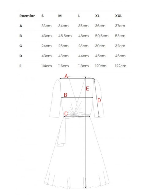Sukienka z przeplotem z modalu