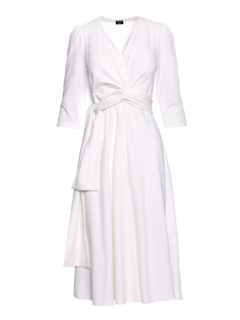 Sukienka z przeplotem z modalu