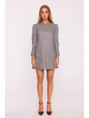 Sukienka tweedowa z kieszonkami