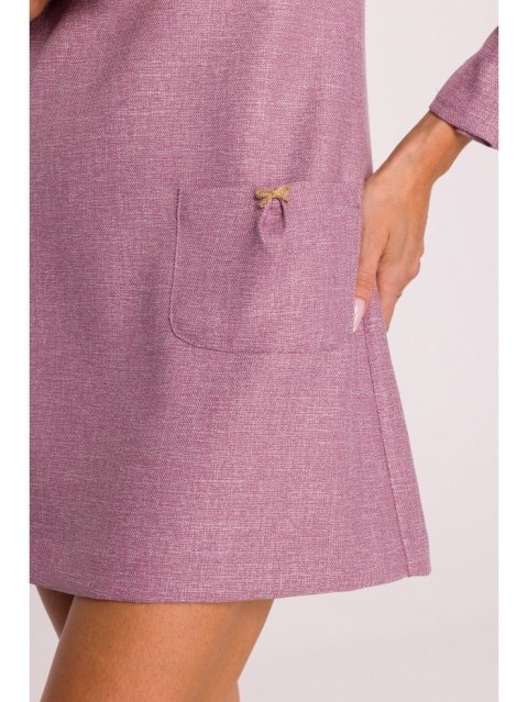 Sukienka tweedowa z kieszonkami