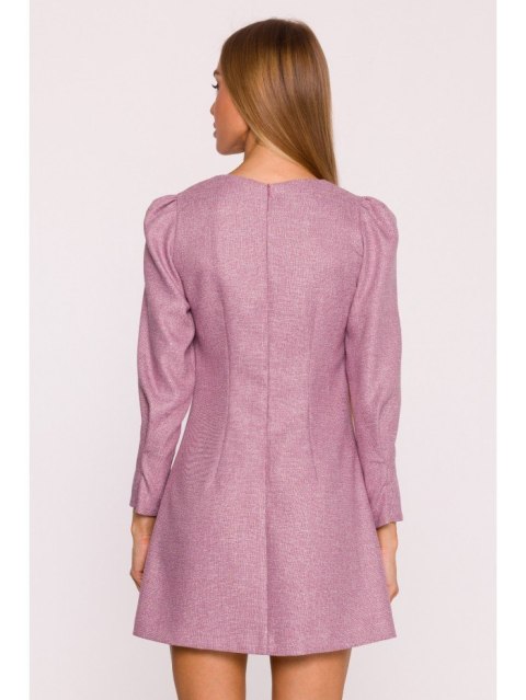 Sukienka tweedowa z kieszonkami