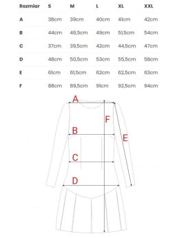 Sukienka z kontrafałdami