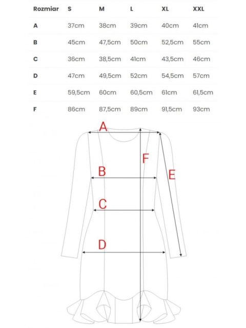 Sukienka z falbankami