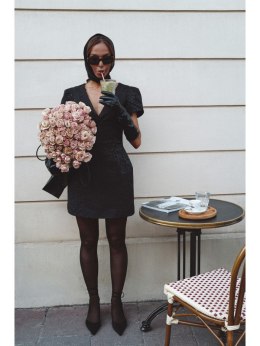 Żakardowa mini sukienka