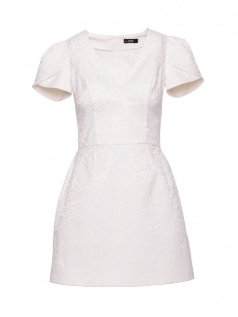 Żakardowa mini sukienka