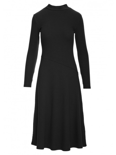 Sukienka z dzianiny prążkowanej