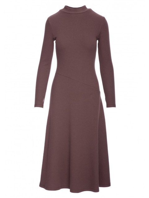 Sukienka z dzianiny prążkowanej