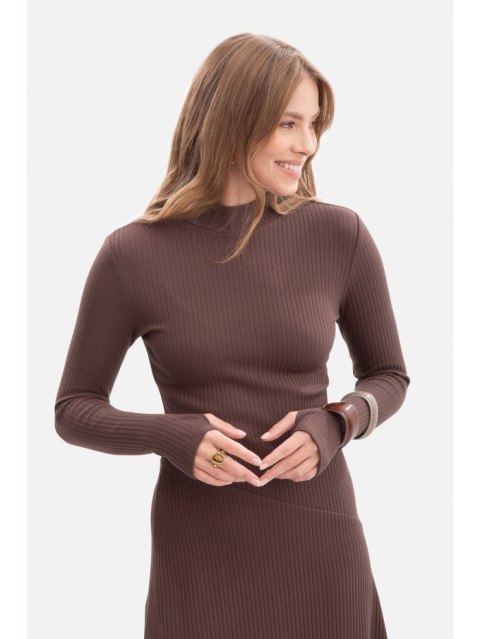 Sukienka z dzianiny prążkowanej