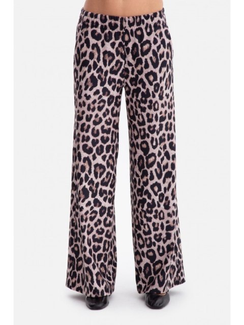 Spodnie Z Dzianiny Z Nadrukiem