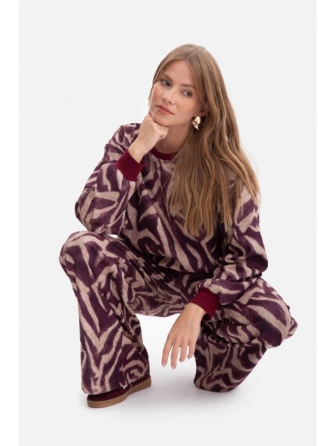 Spodnie Z Dzianiny Z Nadrukiem