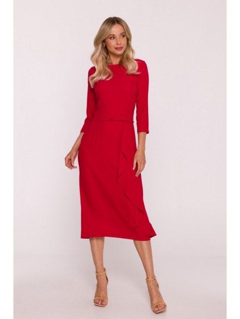 S425 Sukienka z falbaną