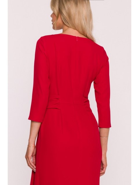 S425 Sukienka z falbaną