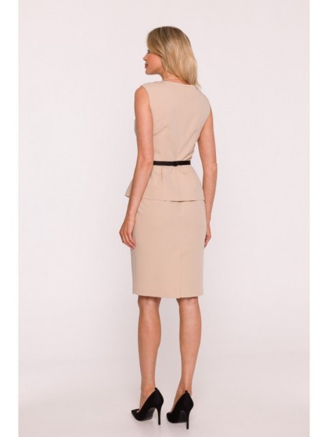 Sukienka ołówkowa z baskinką